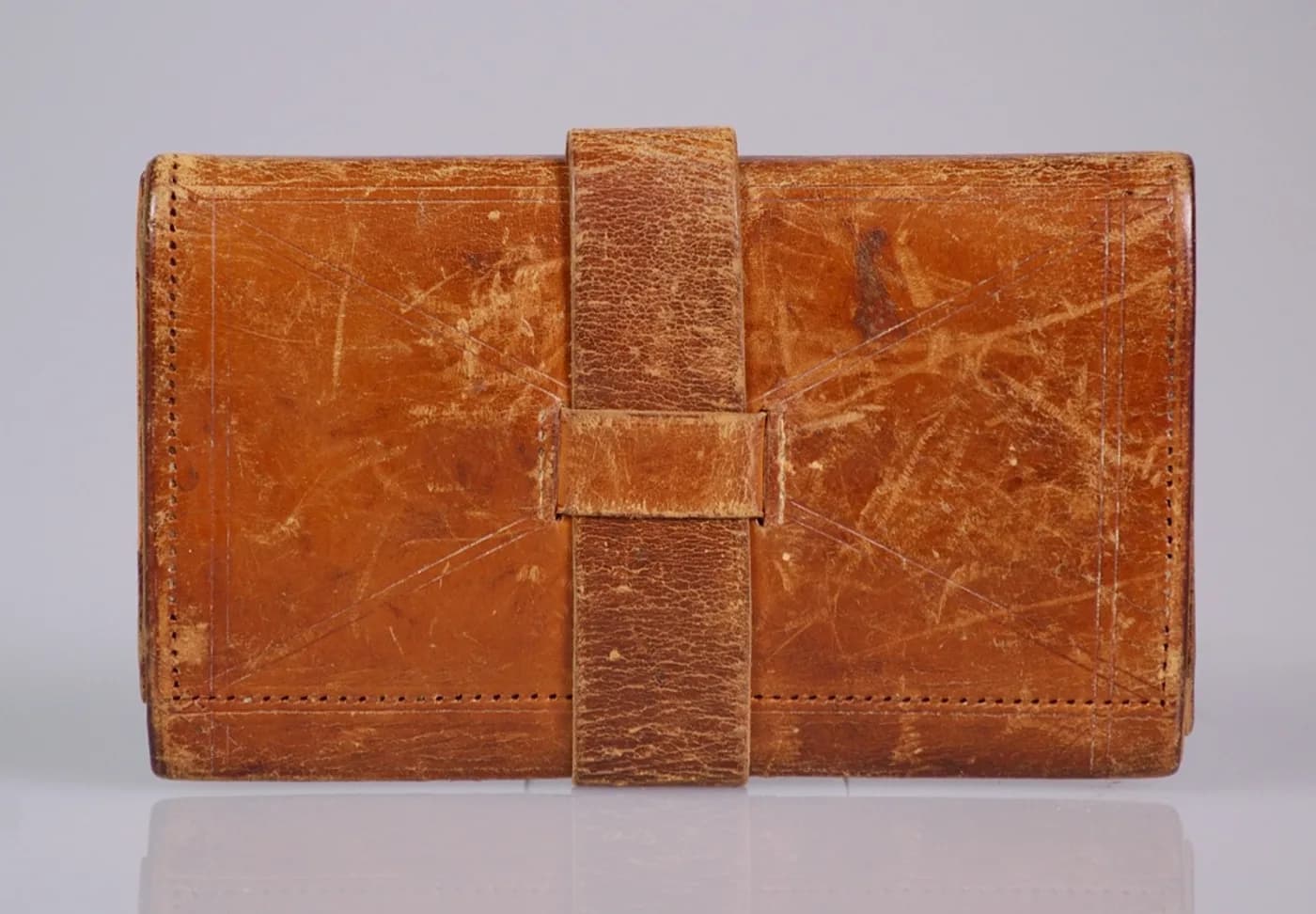 Tan Leather Travel Wallet